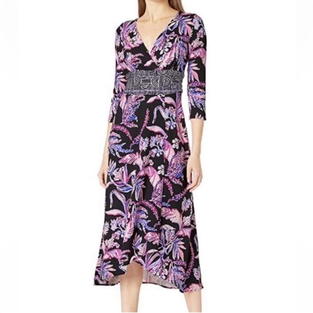 Lilly Pulitzer Fleuris Onyx Wild Within dress L